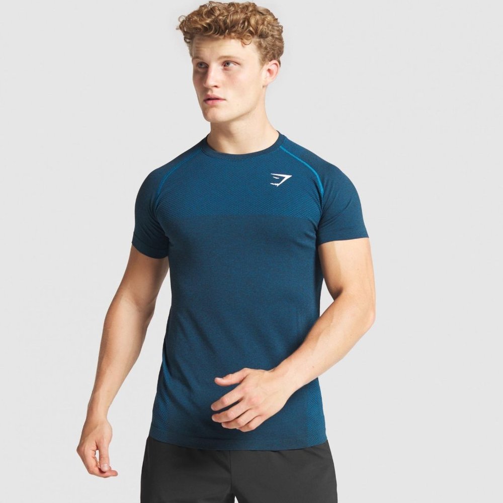 Gymshark Men's Vital Seamless - Teal Marl